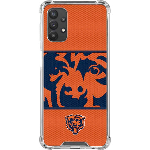 NFL Chicago Bears Zone Block Galaxy A32 5G Clear Case