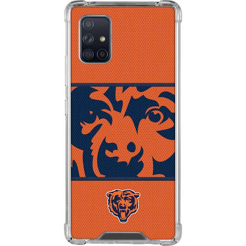 NFL Chicago Bears Zone Block Galaxy A71 5G Clear Case