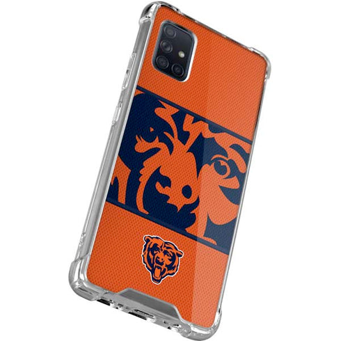 NFL Chicago Bears Zone Block Galaxy A71 5G Clear Case