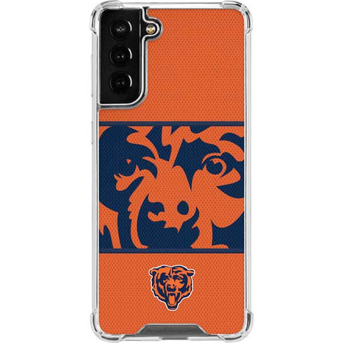 NFL Chicago Bears Zone Block Galaxy S21 FE Clear Case
