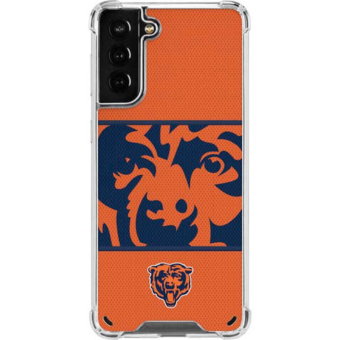 NFL Chicago Bears Zone Block Galaxy S21 Plus 5G Clear Case