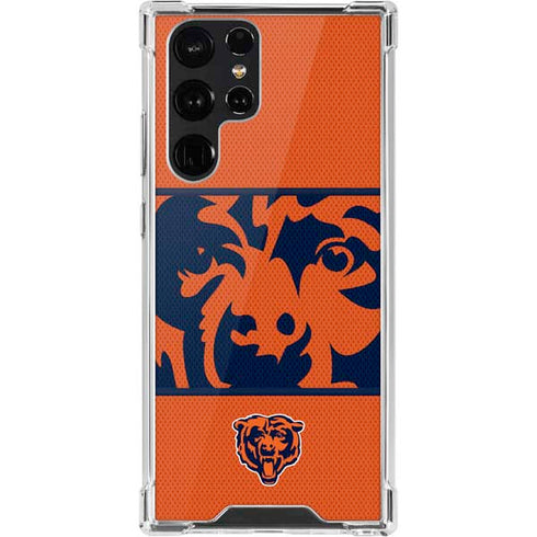 NFL Chicago Bears Zone Block Galaxy S22 Ultra Clear Case
