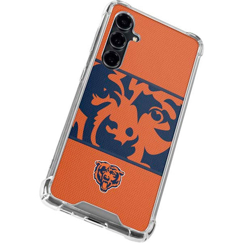 NFL Chicago Bears Zone Block Galaxy S23 FE Clear Case