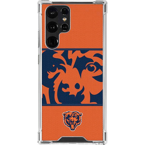 NFL Chicago Bears Zone Block Galaxy S24 Ultra Clear Case