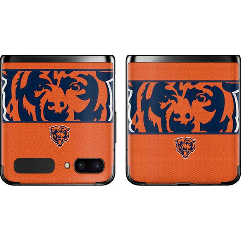 NFL Chicago Bears Zone Block Galaxy Z Flip Skin