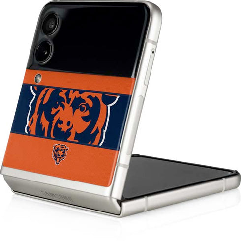NFL Chicago Bears Zone Block Galaxy Z Flip4 5G Skin