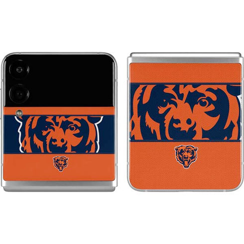 NFL Chicago Bears Zone Block Galaxy Z Flip4 5G Skin