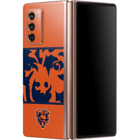 NFL Chicago Bears Zone Block Galaxy Z Fold2 5G Skin