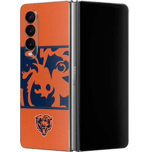 NFL Chicago Bears Zone Block Galaxy Z Fold4 5G Skin