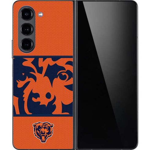 NFL Chicago Bears Zone Block Galaxy Z Fold5 5G Skin