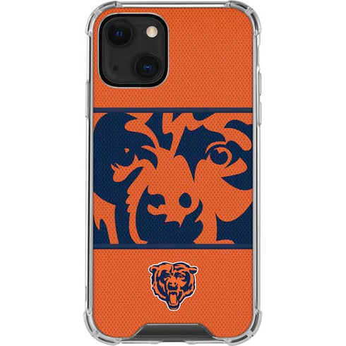 NFL Chicago Bears Zone Block iPhone 15 Plus Clear Case