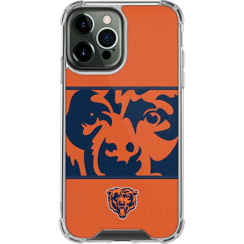 NFL Chicago Bears Zone Block iPhone 15 Pro Max Clear Case