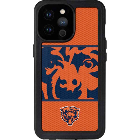 NFL Chicago Bears Zone Block iPhone 14 Pro Max Waterproof Case