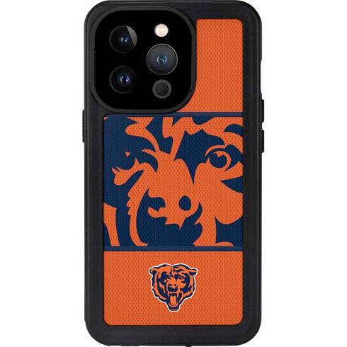 NFL Chicago Bears Zone Block iPhone 14 Pro Waterproof Case