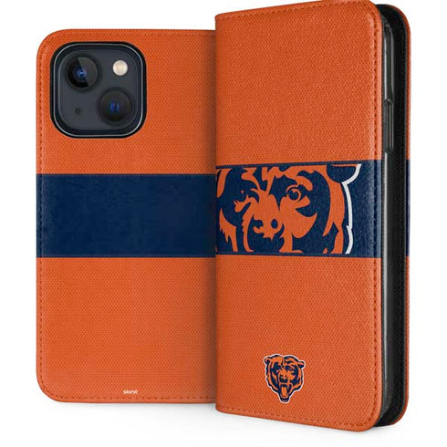 NFL Chicago Bears Zone Block iPhone 15 Folio Case