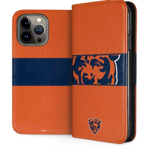 NFL Chicago Bears Zone Block iPhone 15 Pro Max Folio Case