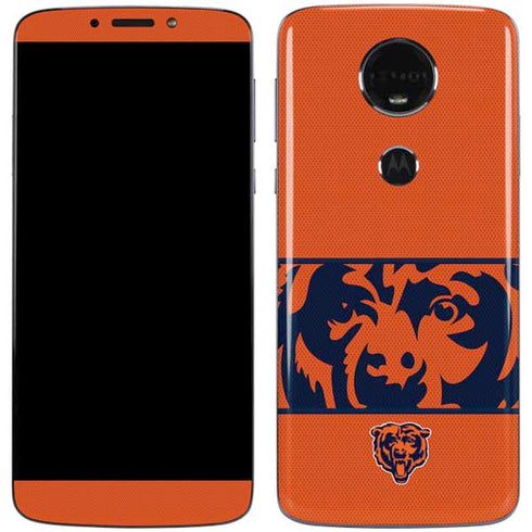 NFL Chicago Bears Zone Block Moto E5 Plus Skin