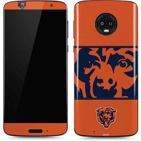 NFL Chicago Bears Zone Block Moto G6 Skin
