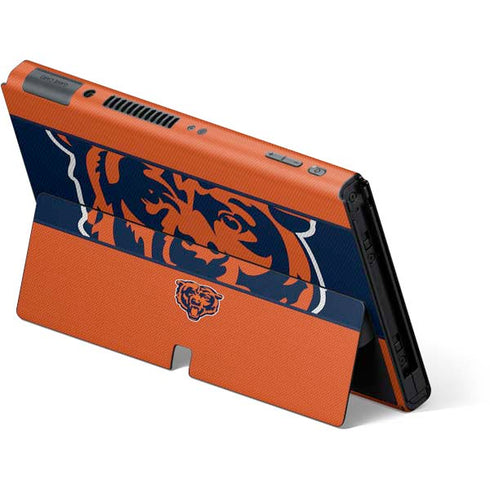 NFL Chicago Bears Zone Block Nintendo Switch OLED (2021) Skin