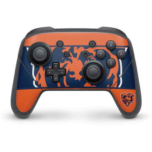 NFL Chicago Bears Zone Block Nintendo Switch Pro Controller Skin