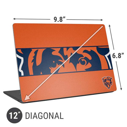 NFL Chicago Bears Zone Block Universal Laptop 12in (9.8 x 6.8in) Skin
