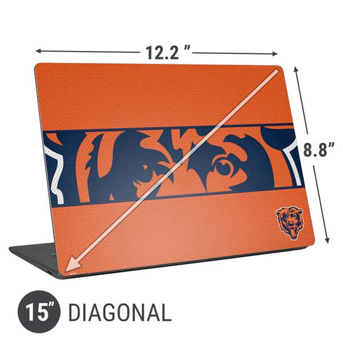 NFL Chicago Bears Zone Block Universal Laptop 15in (12.2 x 8.8in) Skin