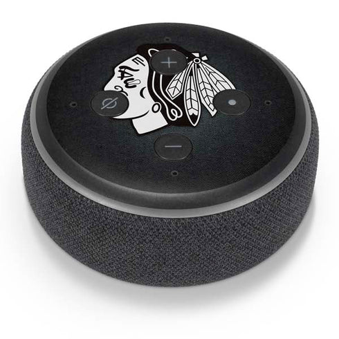 NHL Chicago Blackhawks Black Background Amazon Echo Dot Skin