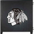 NHL Chicago Blackhawks Black Background Corsair 4000D Tempered Glass Mid-Tower ATX Case Skin