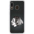 NHL Chicago Blackhawks Black Background Galaxy A20 Clear Case