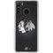 NHL Chicago Blackhawks Black Background Galaxy A21 Clear Case