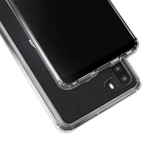 NHL Chicago Blackhawks Black Background Galaxy A21 Clear Case