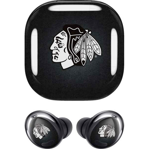 NHL Chicago Blackhawks Black Background Galaxy Buds Pro Skin