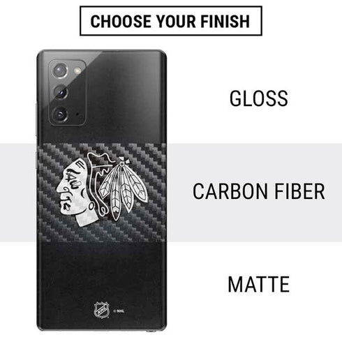 NHL Chicago Blackhawks Black Background Galaxy Note20 5G Skin