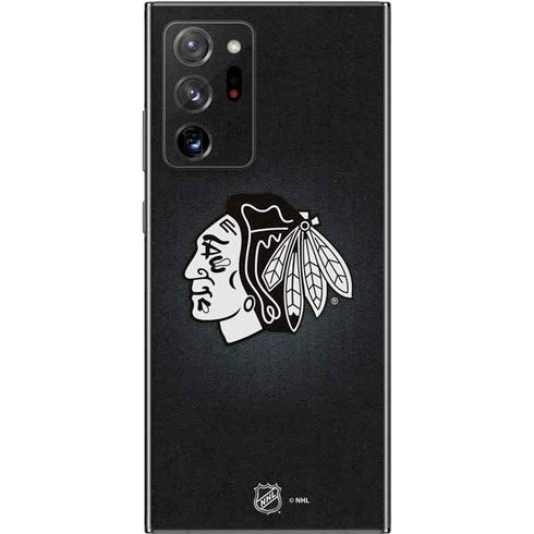 NHL Chicago Blackhawks Black Background Galaxy Note20 Ultra 5G Skin