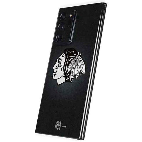 NHL Chicago Blackhawks Black Background Galaxy Note20 Ultra 5G Skin
