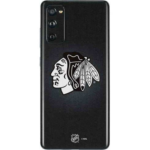 NHL Chicago Blackhawks Black Background Galaxy S20 Fan Edition Skin