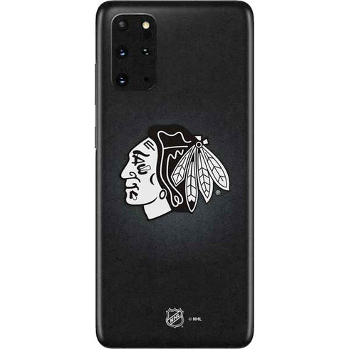 NHL Chicago Blackhawks Black Background Galaxy S20 Plus Skin
