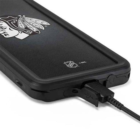 NHL Chicago Blackhawks Black Background Galaxy S20 Plus Waterproof Case
