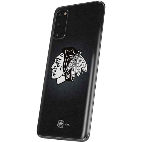 NHL Chicago Blackhawks Black Background Galaxy S20 Skin