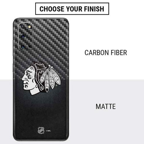 NHL Chicago Blackhawks Black Background Galaxy S20 Skin