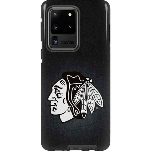 NHL Chicago Blackhawks Black Background Galaxy S20 Ultra 5G Pro Case