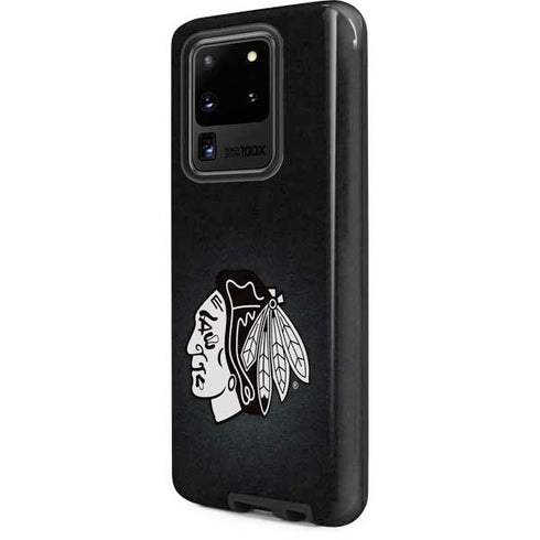 NHL Chicago Blackhawks Black Background Galaxy S20 Ultra 5G Pro Case