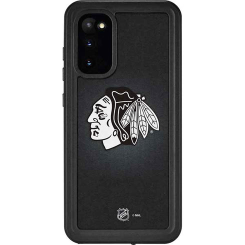 NHL Chicago Blackhawks Black Background Galaxy S20 Waterproof Case