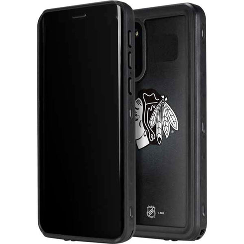 NHL Chicago Blackhawks Black Background Galaxy S20 Waterproof Case