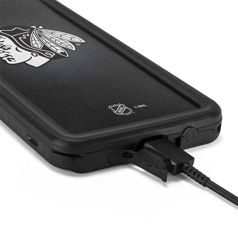 NHL Chicago Blackhawks Black Background Galaxy S20 Waterproof Case
