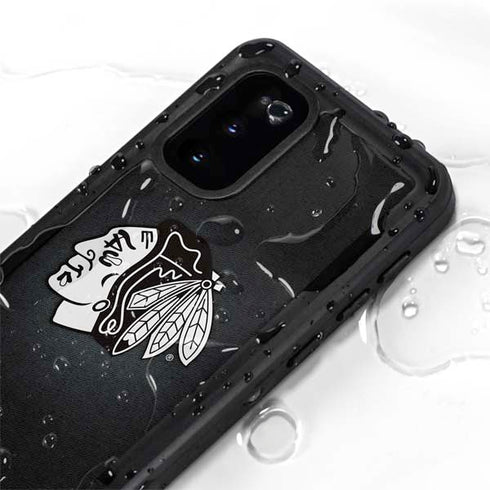 NHL Chicago Blackhawks Black Background Galaxy S20 Waterproof Case