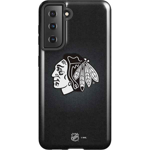 NHL Chicago Blackhawks Black Background Galaxy S21 5G Pro Case