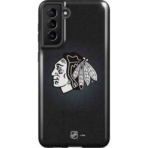 NHL Chicago Blackhawks Black Background Galaxy S21 Plus 5G Pro Case