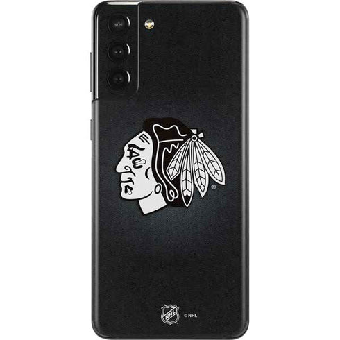 NHL Chicago Blackhawks Black Background Galaxy S21 Plus 5G Skin