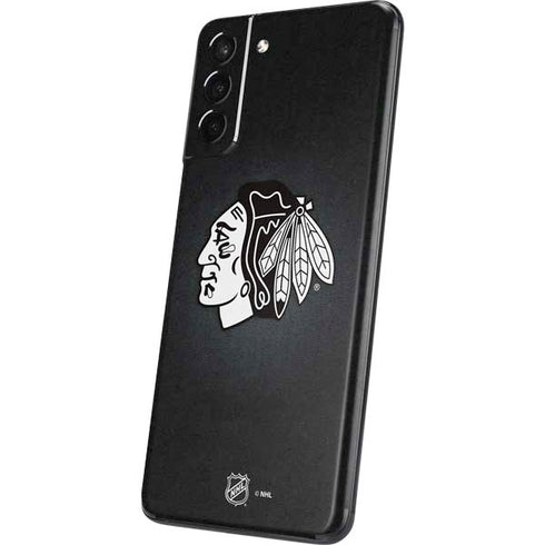NHL Chicago Blackhawks Black Background Galaxy S21 Plus 5G Skin